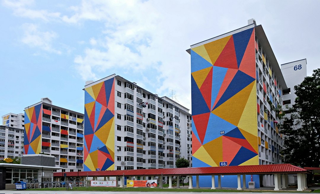 white red and blue concrete building during daytime