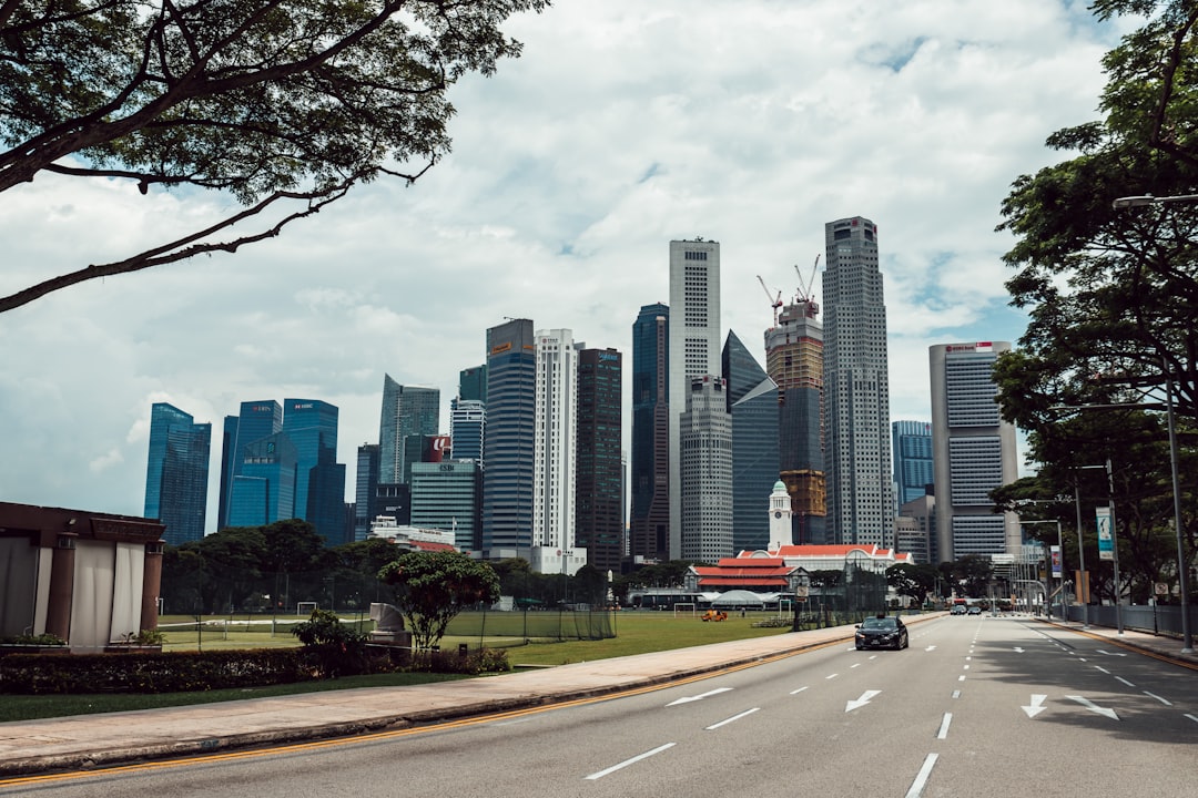 cars on road near city buildings during daytime