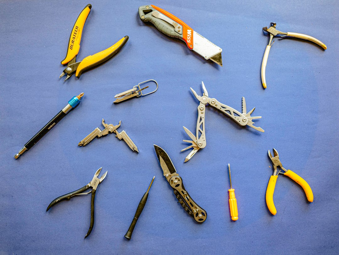 a bunch of tools that are laying on a table