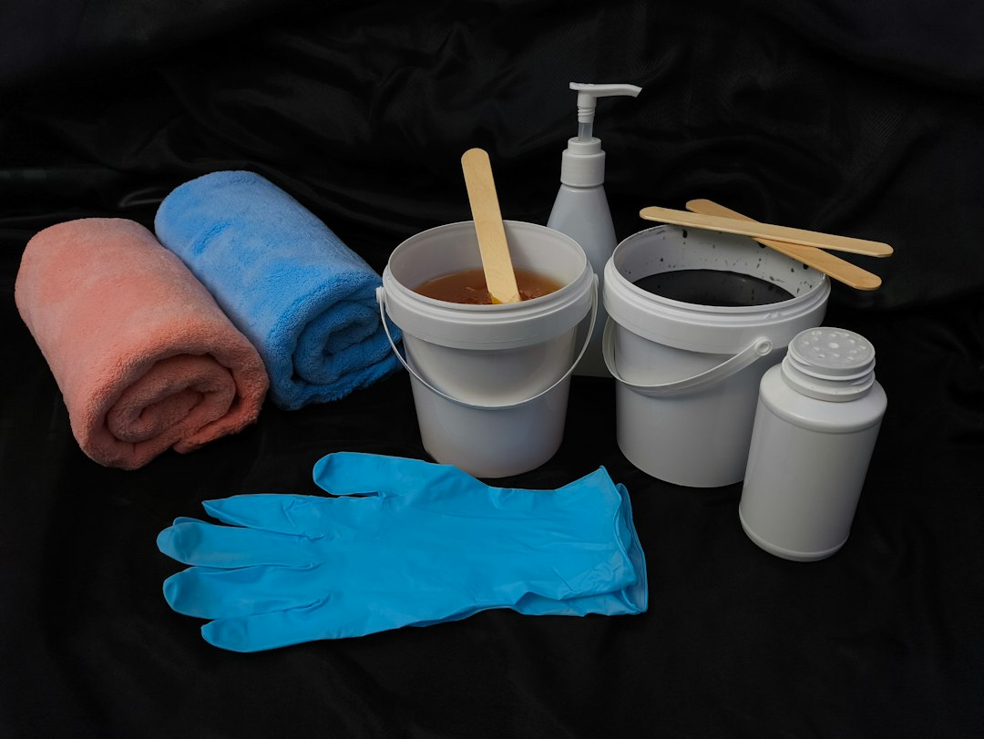 Waxing supplies are ready for use
