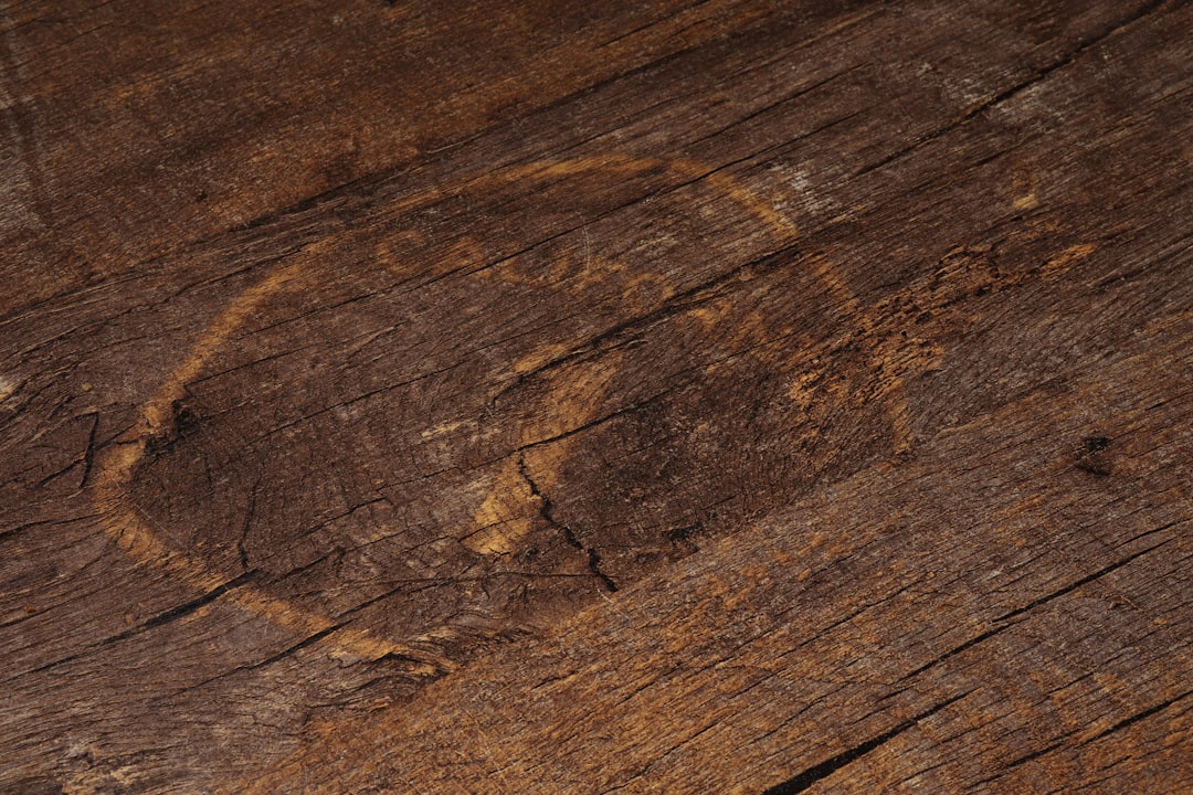 brown and black wooden surface