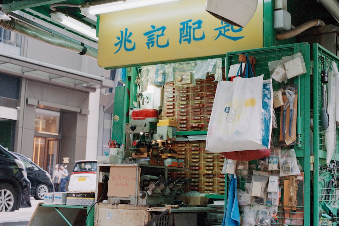 Small shop selling various goods on a street