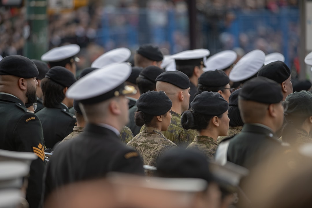 Group of people in uniform at an event.