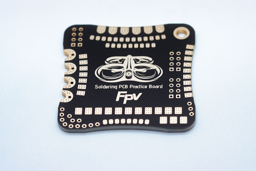 Black fpv soldering pcb practice board