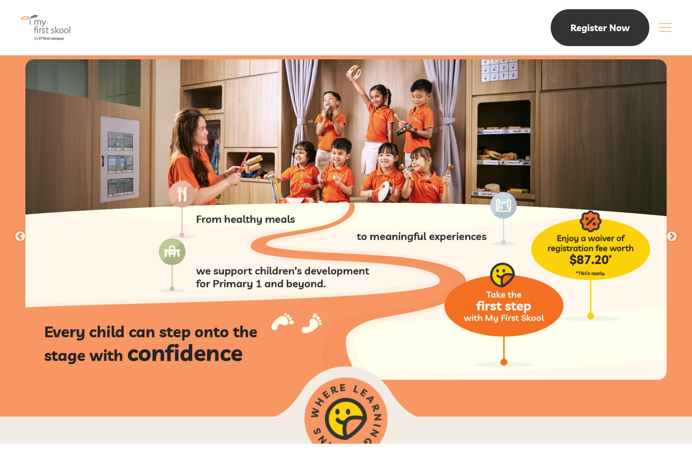 My First Skool website preview
