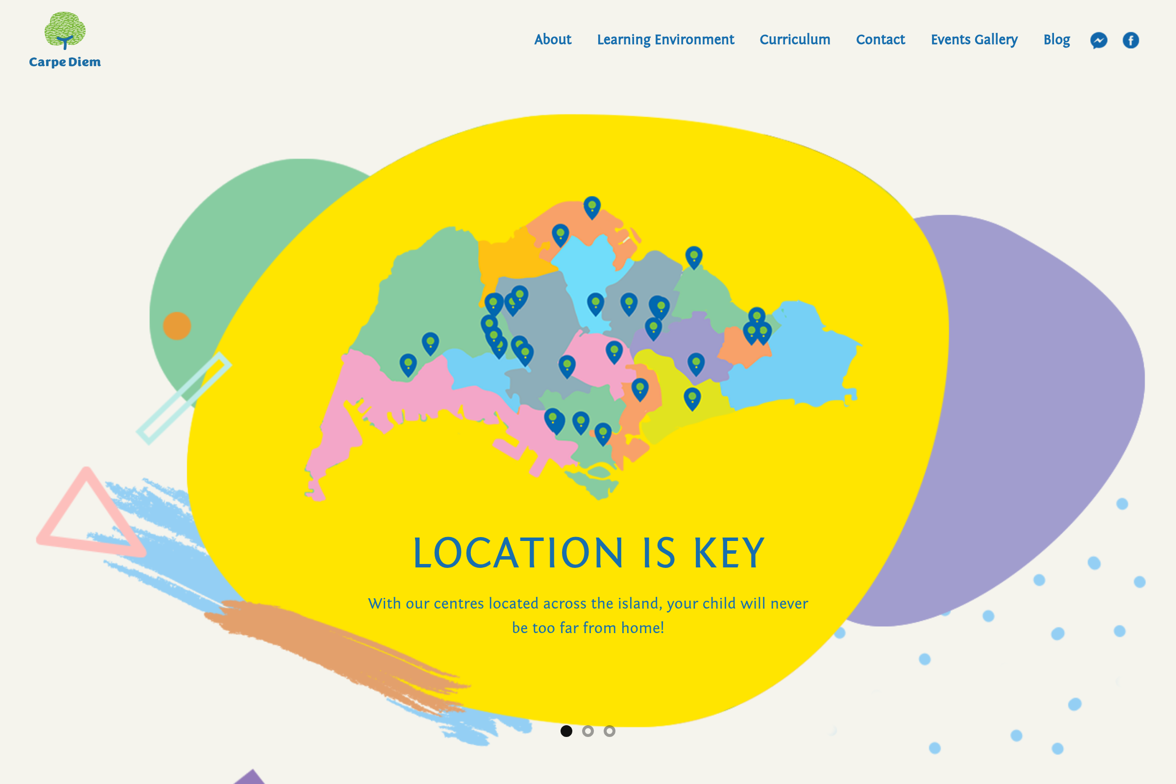 Carpe Diem Preschool website preview