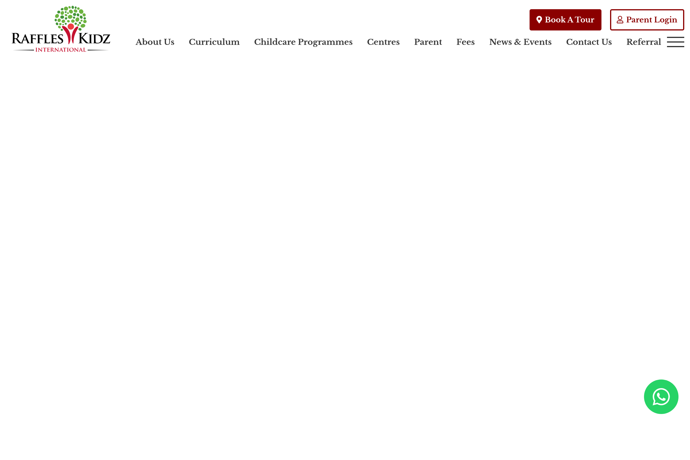 Raffles Kidz International website preview