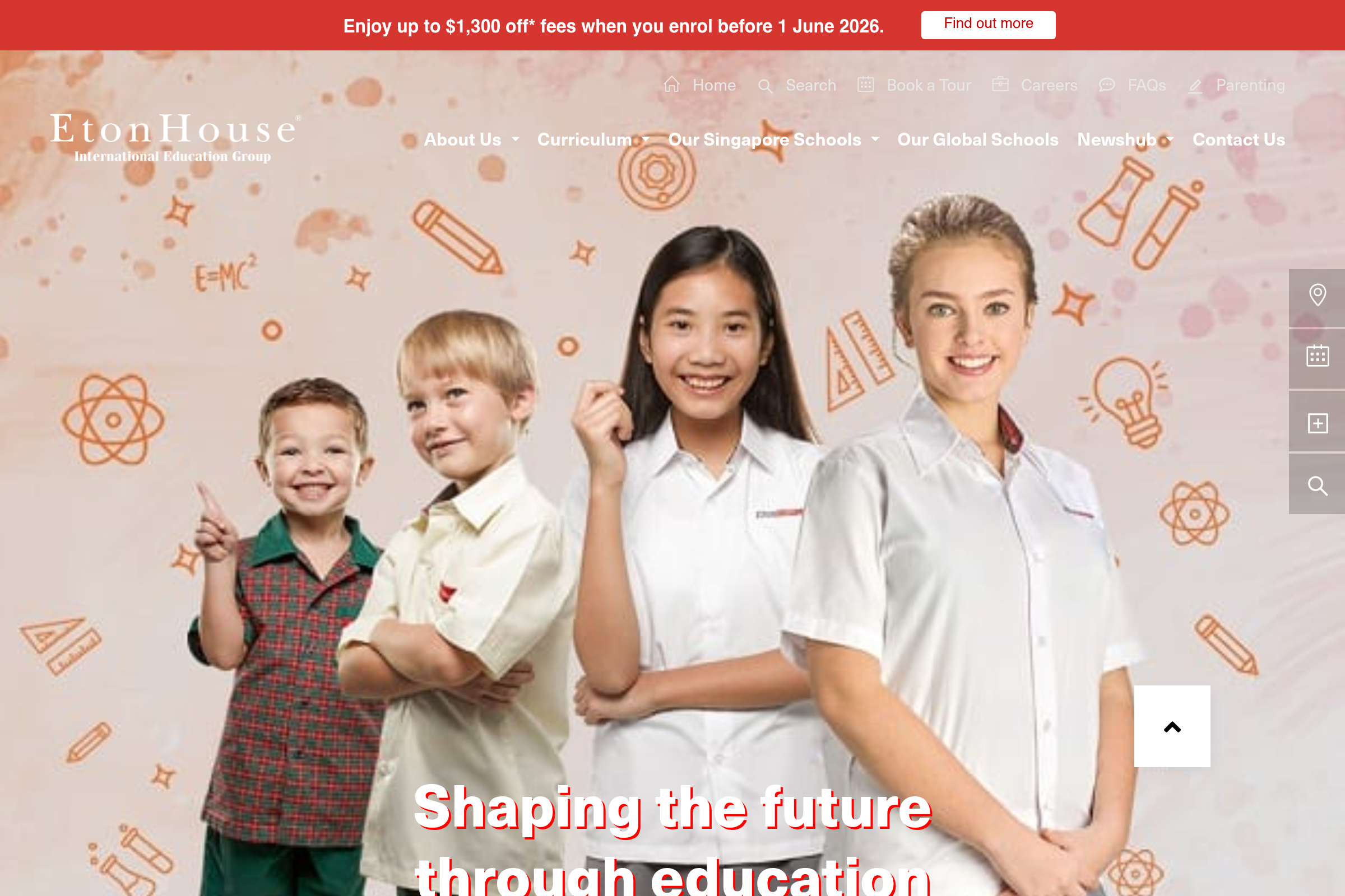 EtonHouse International Pre-School website preview