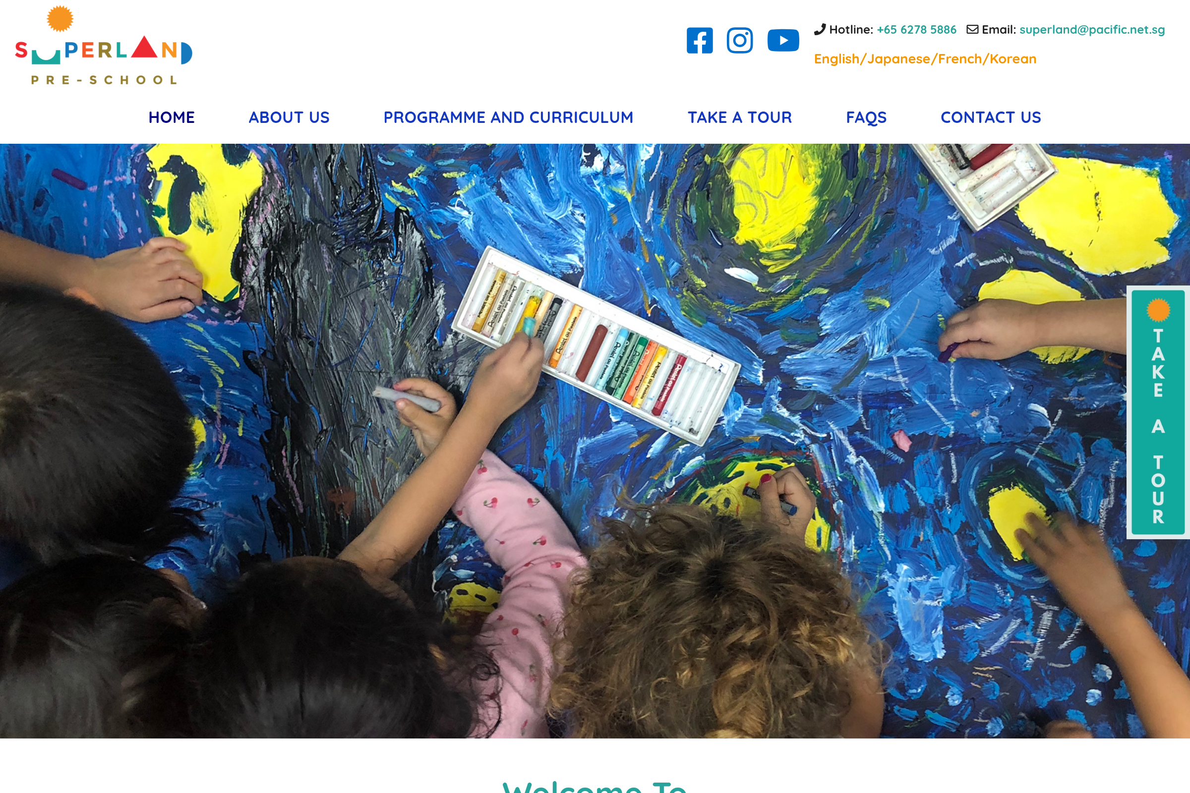 Superland Pre-School website preview