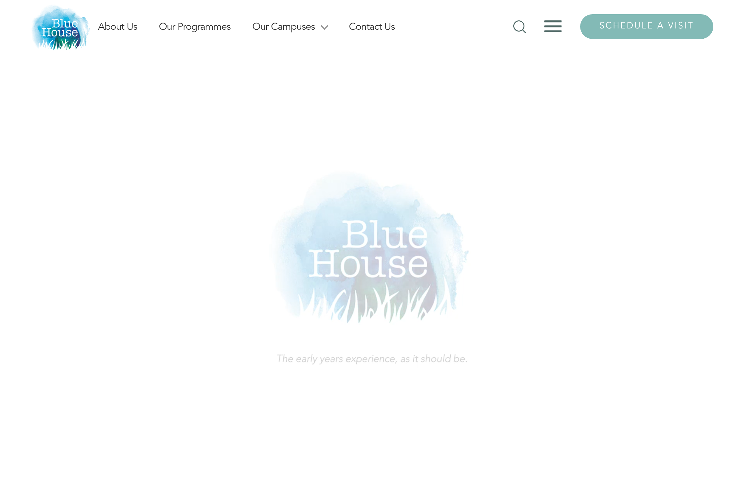 Blue House Nursery website preview